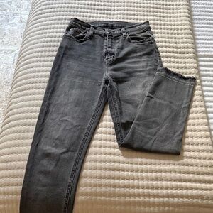 BDG URBAN OUTFITTERS BLACK DENIM Gray Girlfriend Ankle Jeans 25 W XS